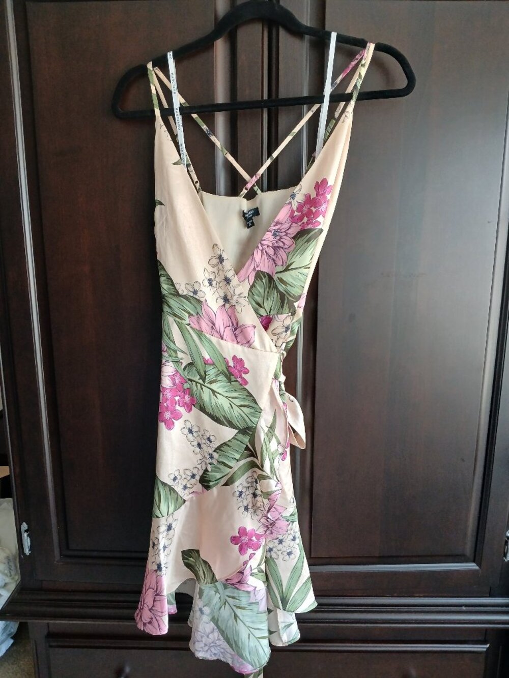 Marciano Size S Floral Wrap Dress